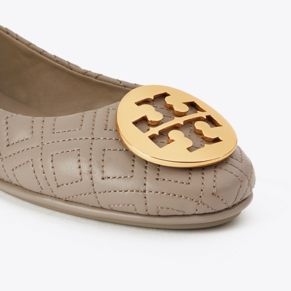 Tory Burch Quilted Minnie Leather Ballet Flat